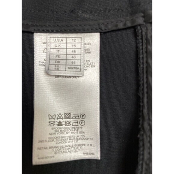 Brooks Brothers 346 Navy Slacks Lucia Fit Women's Size 12 - Picture 4 of 5